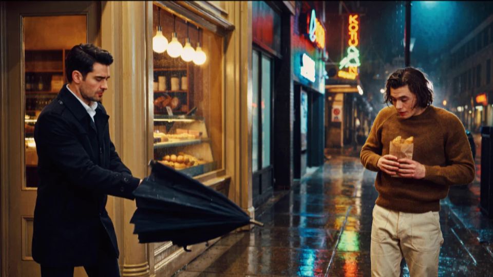 City Encounters — An umbrella for two